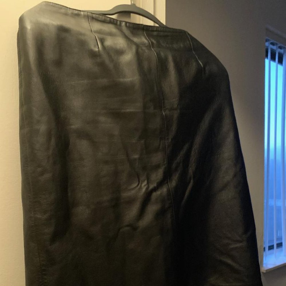 Black Leather Skirt